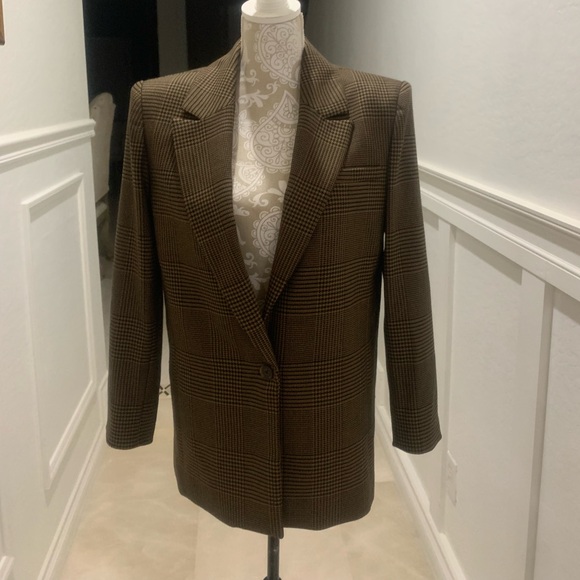 Alice and Olivia Colley Strong Shoulder Blazer Size 4 - Picture 4 of 14